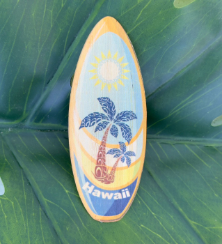 Preview: *NEU* Bambus Sticker " Surfbrett Hawaii "